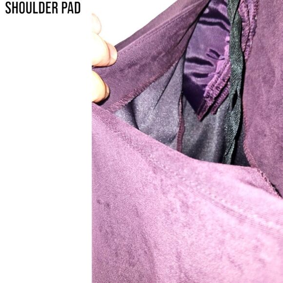 NWOT FASHION BUG Vintage PlumโLongSleeve Layered Faux Suede Jacket Dress - Picture 4 of 15